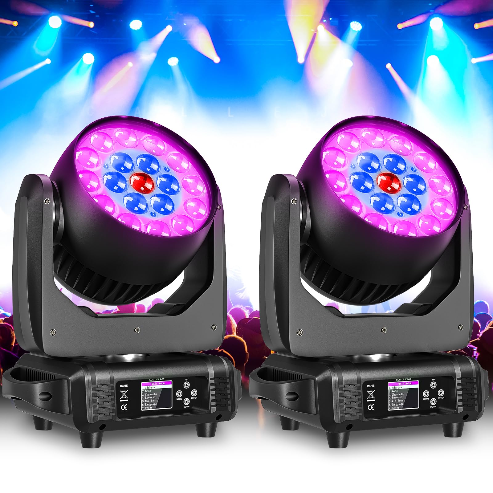 週末限定特価❗️Moving Wash 19×15w 【ムービングライト】 Amazon.co.jp : IMRELAX 15W×19個 RGBW 4in1 LEDs ムービング